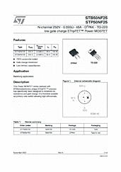 DataSheet STB50NF25 pdf